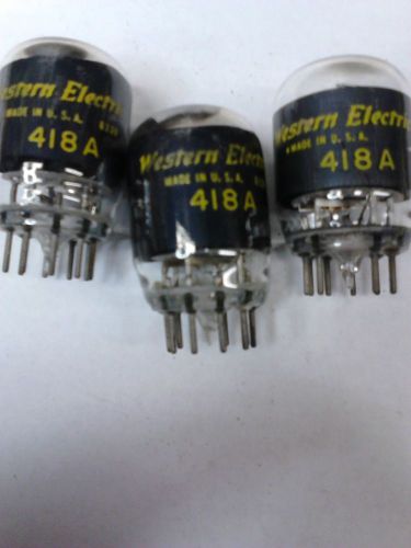 WESTERN ELECTRIC 418A VACUUM TUBES