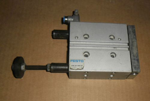 Festo pneumatic double acting guided air cylinder dfm-20-50pa-gf 170844 for sale