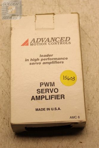 Advanced Motion Controls BE15A8C-H Brushless PWM Servo Amplifier (NIB)