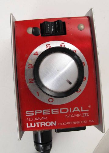 RED LUTRON SPEEDIAL 10 AMP MOTOR SPEED CONTROL ENERGY SAVER
