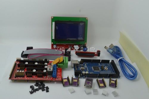 3D Printer Kit RAMPS 1.4 Mega 2560 R3 12864 LCD Controller 5x DRV8825 Driver