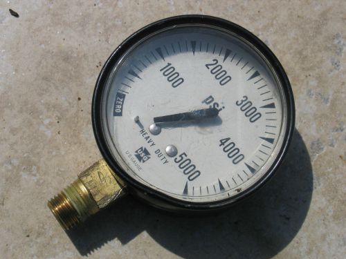 AMETEK USG 0-5000 HEAVY DUTY PSI GAUGE Steampunk Precision Air Measurement