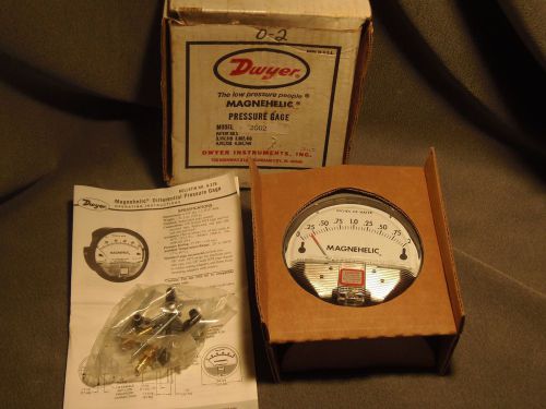 Dwyer 2002 magnehelic 0”- 2”-h2o 1/8” npt  5”gauge new free u.s. shipping for sale