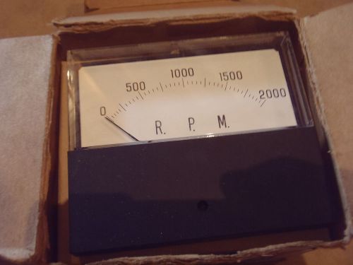 Ge panel meter 0 - 2000 rpm 905909 604311-24ab for sale