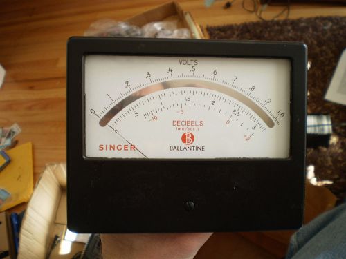 Vintage singer ballantine 6025 meter from vacuum tube voltmeter for sale