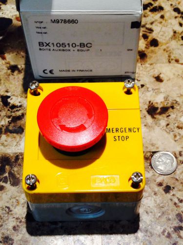 BACO AUXIBOX BX10510 BOX 105.10 EMERGENCY STOP KILL SWITCH BUTTON REAR MOUNT NEW