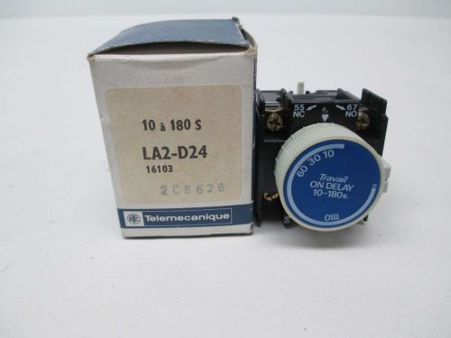 New telemecanique la2-d24 10-180 second on delay timer d311112 for sale