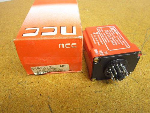 National Control Corp TMM-0999M-461 TIME DELAY RELAY DPDT 10AMP 120VAC 11PIN NEW