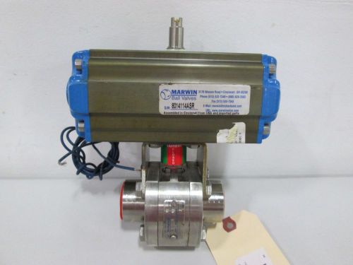 New marwin 7444rtrs pneumatic stainless threaded 1 in npt ball valve d303139 for sale