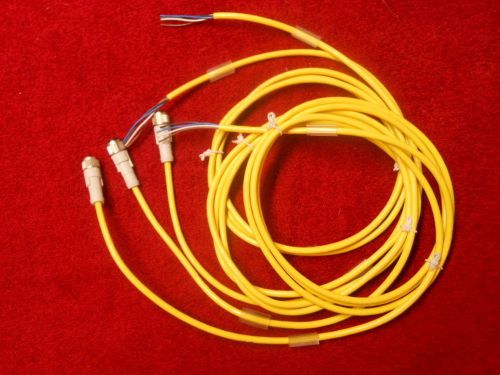Qty 2 - cutler-hammer dc micro #12 connector cable pn# csds4a4cy2202 no reserve for sale