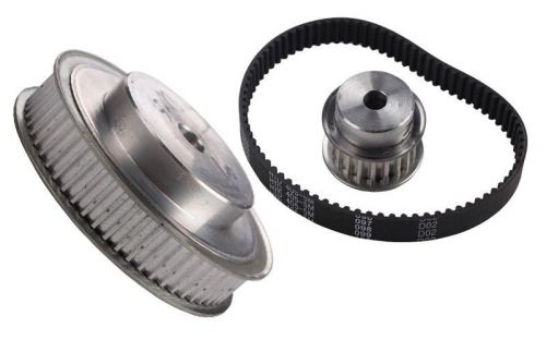 3M 411 Timing Pulleys + Rubber Belts Set Reducer Ratio 8:1 CNC Engraving Machine