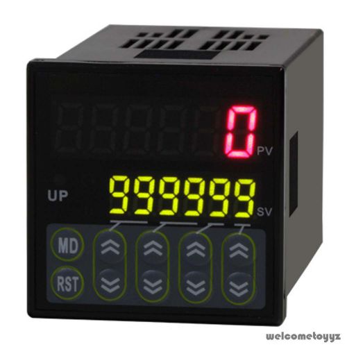 Led preset scale 6 digital counter range 1-999999 omron relay build in for sale