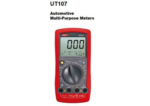 UT107 Automotive Multi-Purpose Meters 12V Tach Dwell UT-107 DMM DVM MultiMeter