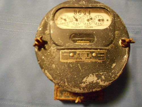 Vintage westinghouse, style 161363-7, type oa, 100 volts, 5 amps, 60 cycle meter for sale