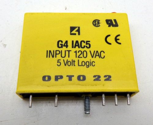 OPTO 22 G4 IAC5 Yellow Input Module 120VAC 5 Volt Logic