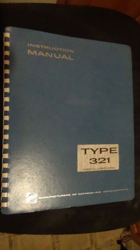 TEKTRONIX TYPE 321 OSCILLOSCOPE INSTRUCTION MANUAL 1960