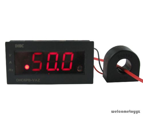 3 in 1 red led digital meter ac600v 100a voltage current frequency power dc12v for sale