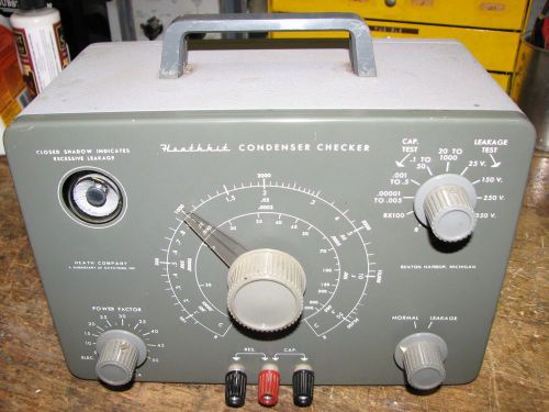 Nice Heathkit C-3 Checker Capacitors Tester Tube Radio Amplifier Audio Tested OK