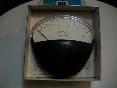 Vintage Parker Instruments Ultra Thin Panel Meter S35   5.0 Amps DC New old stoc