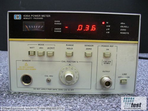 Agilent hp 436a power meter w/ 022  id #24242 test for sale