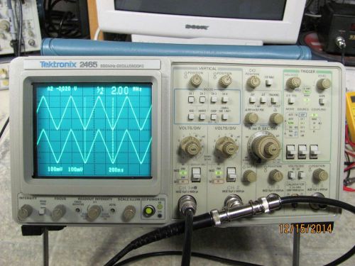 Tektronix 2465 Analog Oscilloscope 4 Channel in Fine condition