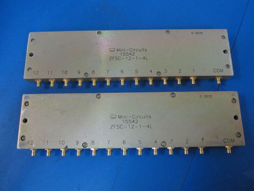 Lot of Mini Circuits 15542 ZFSC-12-1-4L