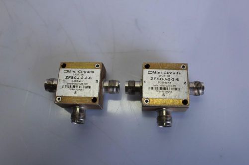 2 minicircuits zfscj-2-6  5 to 300 mhz, bnc  splitter for sale