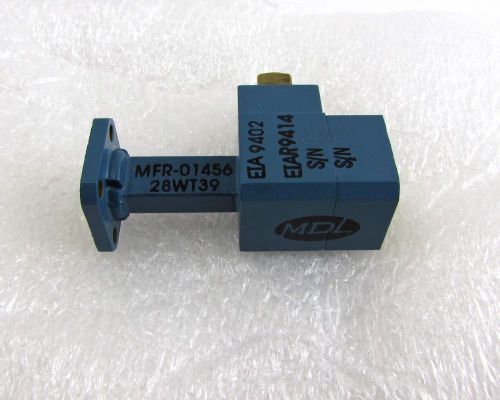 MDL 28WT39 Window Drain Assembly Waveguide WR28 26.5 - 40GHz =NOS=