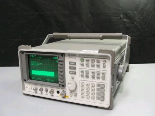 Agilent / hp 8563e spectrum analyzer: 9 khz to 26.5 ghz w. options 006 &amp; 026 for sale