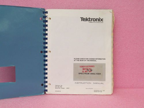 Tektronix Manual 7L14 Spectrum Analyzer Instruction Manual w/schematics (9/81)