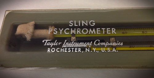Vintage Lab Quality Precision Taylor Instruments Sling Psychrometer