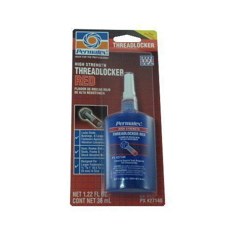 36 mL. High Strength Red Threadlocker