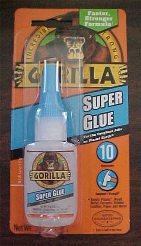 Incredible strong gorilla super glue bond virtually everything 15g / 0.53oz new for sale