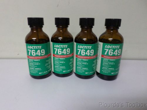 Lot of (4) new loctite 1.75 oz primer bottles, 24 hour full cure, #7649, 19269 for sale