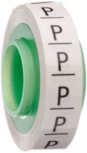 3M Scotch Code Wire Marker Tape Refill Roll SDR-P, Printed with &#034;P&#034; (Pack of 10)