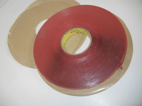 3M 4905 VHB Tape 1in x 72yds 20mil Clear Double Sided Pressure Sensitive New