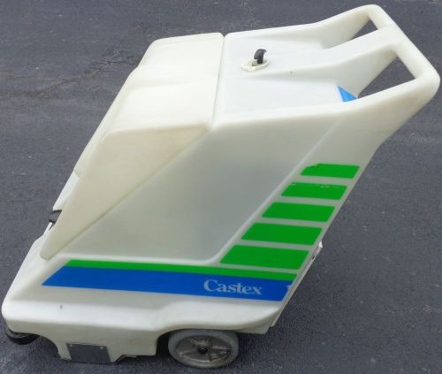 A clean castex max trac wv 3000 electric commercial wide area carpet  vacuum for sale