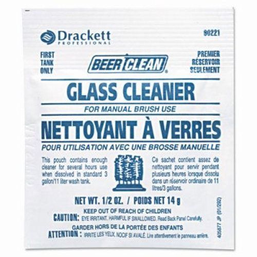 Diversey Beer Clean Glass Cleaner, Unscented, Powder, 1/2oz Packet (DVO90221)