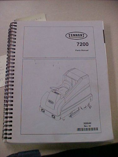 Tennant 7200 parts manual for sale