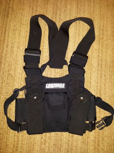 Conterra dual radio chest harness holster double holder rescue wildland ski