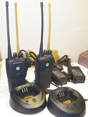 2 Motorola PR400 UHF Portable Radios,16 Channel, David Clark 40416G-08 Headset