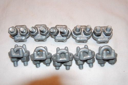 USA made Wire Cable Clamp Clips 10 Pc. Per Lot