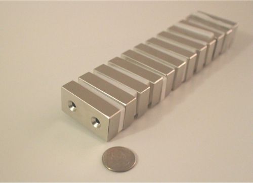 12 neodymium magnets DIY WIND Generator N48 countersunk 2x1x 1/2