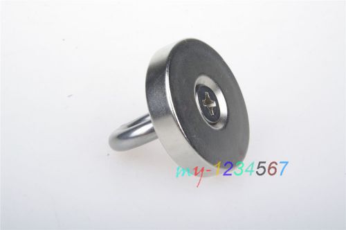 Top strong disc rare earth permanent ndfeb magnet d40x5mm +eyebolt ring for sale