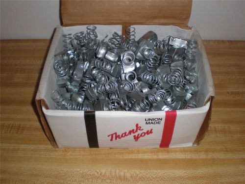 BOX OF 100 ALLIED POWER-STRUT PS RS 1/2 EG, 1/2&#034; CHANNEL NUT WITH REGULAR SPRING