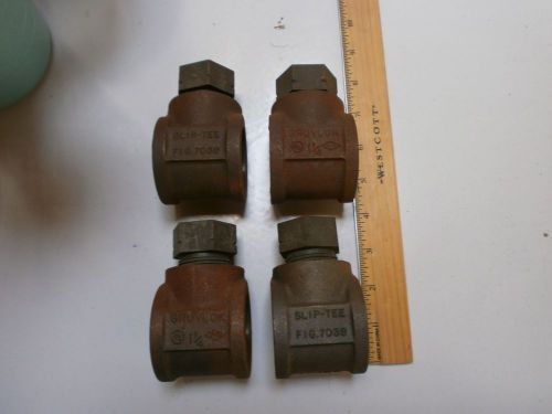 8 unused gruvlok 1 1/4&#039; slip-tee fig.7059 valves for sale