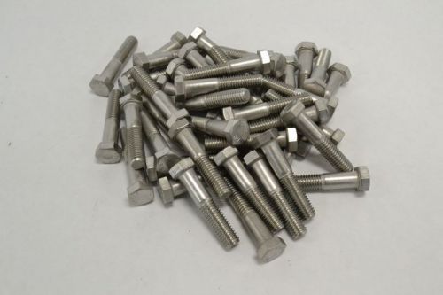 LOT 44 NEW THE F593C STAINLESS HEX CAP SCREW STANDARD 1/2 - 12 X 2-1/2 B248204