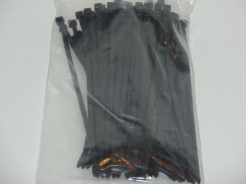 1000 kits 8&#034; inch plastic standard cable zip ties tensile rating 50 lb. for sale