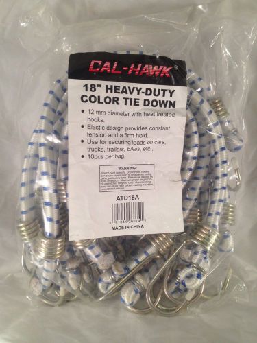 Cal-hawk 24&#034; heavy duty elastic tie down bungee cords - 10 pieces atd24a for sale