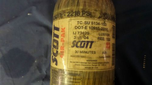 Scott 2,216 PSI 30 Minute Carbon Fiber Bottles 03-2004 Manufacture Date